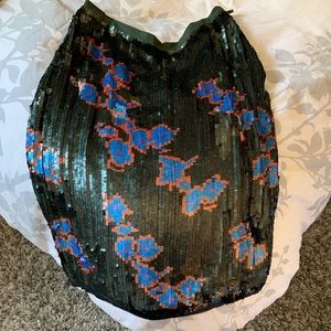 Sequin evening skirt